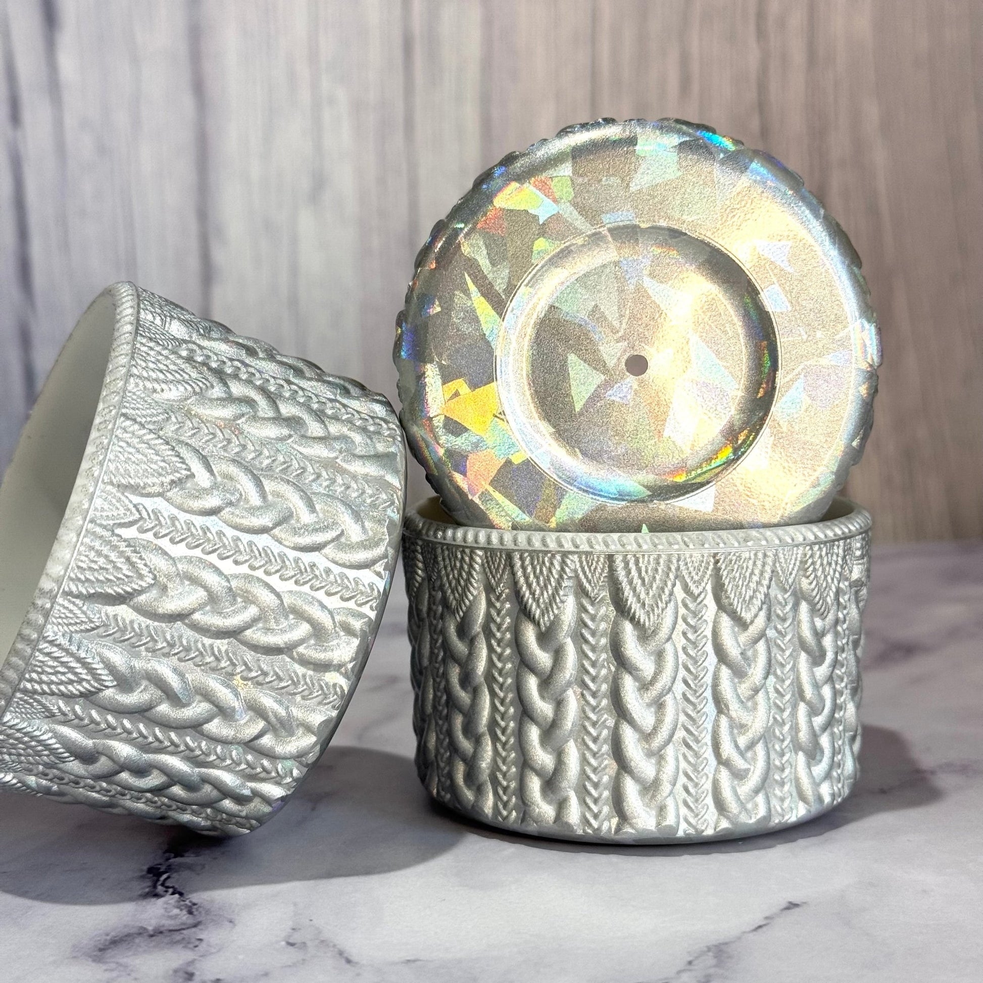 Silver Holographic Metallic MACRAME Boot - The Nifty Little Finds - Boot - The Nifty Little Finds