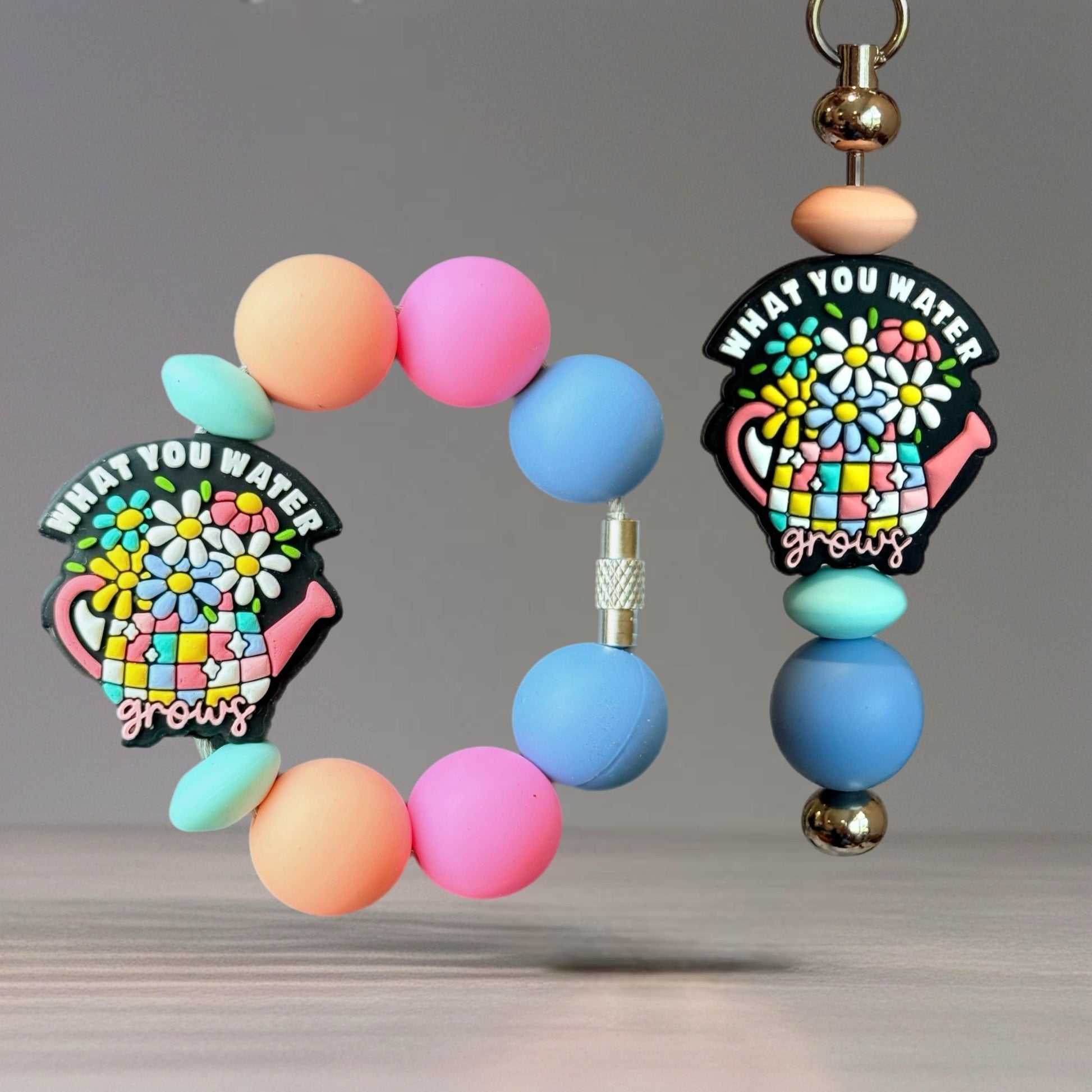 What you Water Grows Handle Bracelet - Tumbler Handle Charm - The Nifty Little Finds - Charm - The Nifty Little Finds
