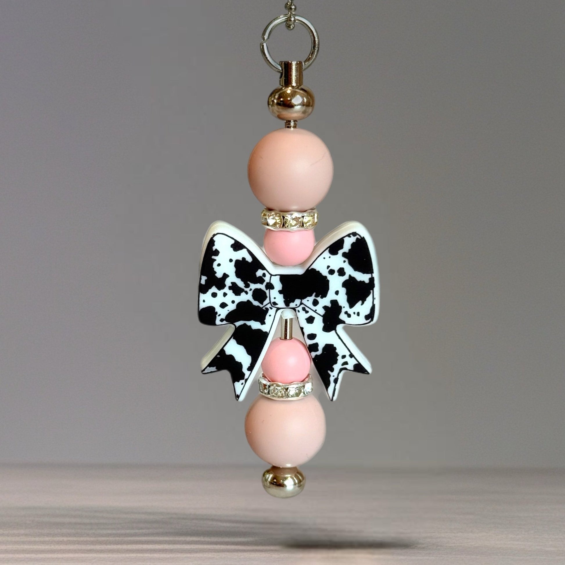 Coquette Cow Bar Charm - Tumbler Handle Charm - The Nifty Little Finds - Charm - The Nifty Little Finds