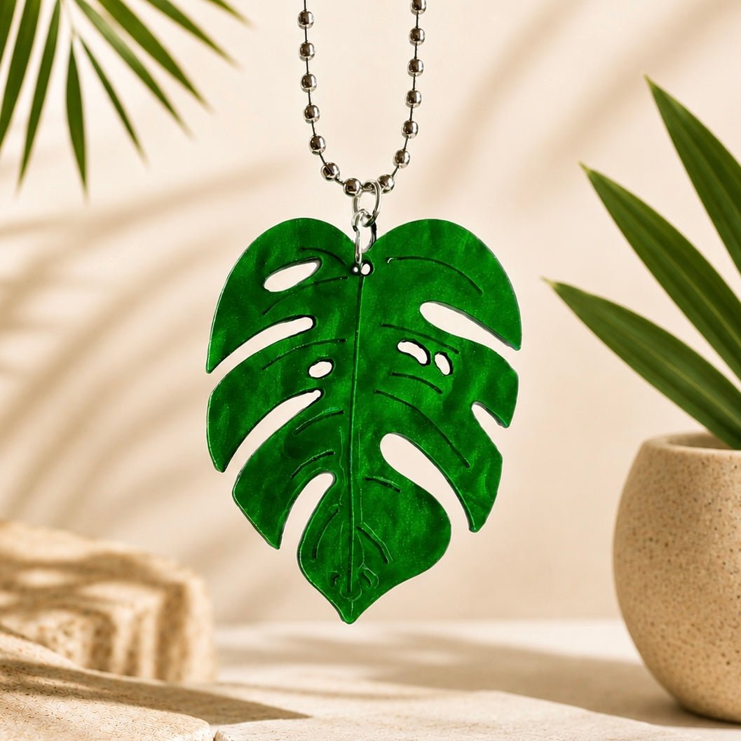 Monstera Charms - Tumbler Handle Charm - The Nifty Little Finds - Charm - The Nifty Little Finds