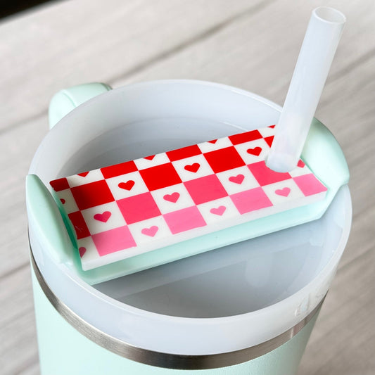 Stanley Silicone Spinner Cover - CHECKER HEARTS - The Nifty Little Finds - The Nifty Little Finds