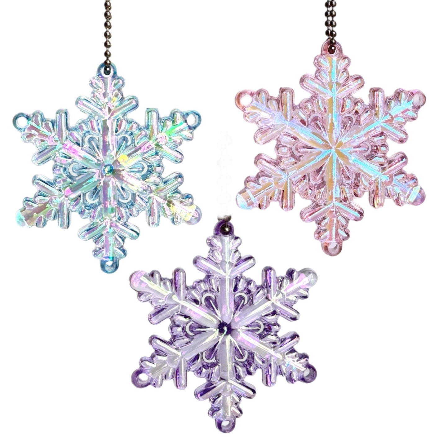 Translucent Snowflake Charms - Tumbler Handle Charm - The Nifty Little Finds - Charm - The Nifty Little Finds