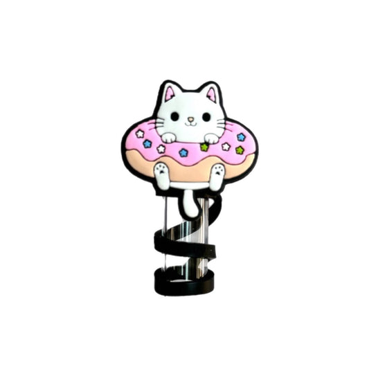 Donut Kitty Straw Topper - The Nifty Little Finds - The Nifty Little Finds