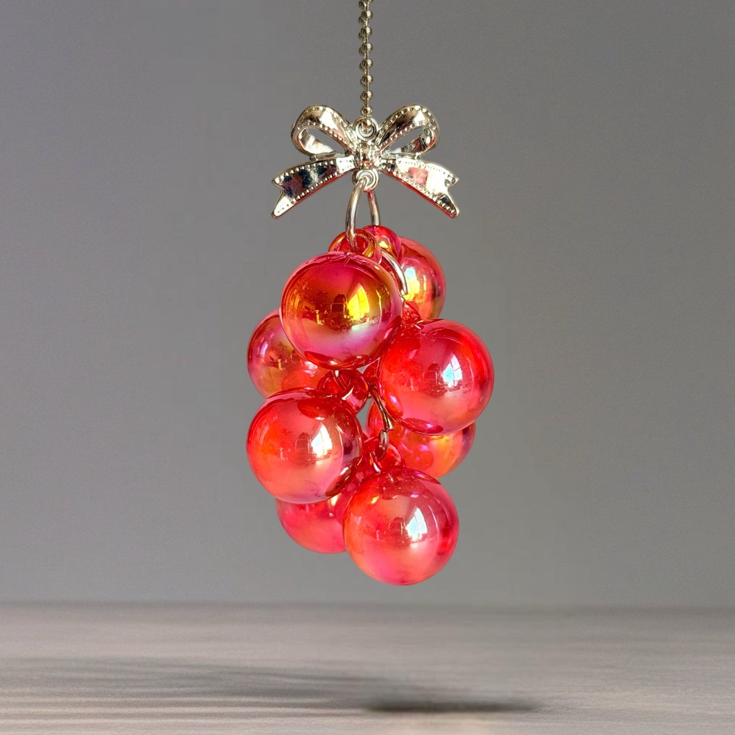 Red Shimmer Bauble Charm - Tumbler Handle Charm - The Nifty Little Finds - Bauble - The Nifty Little Finds