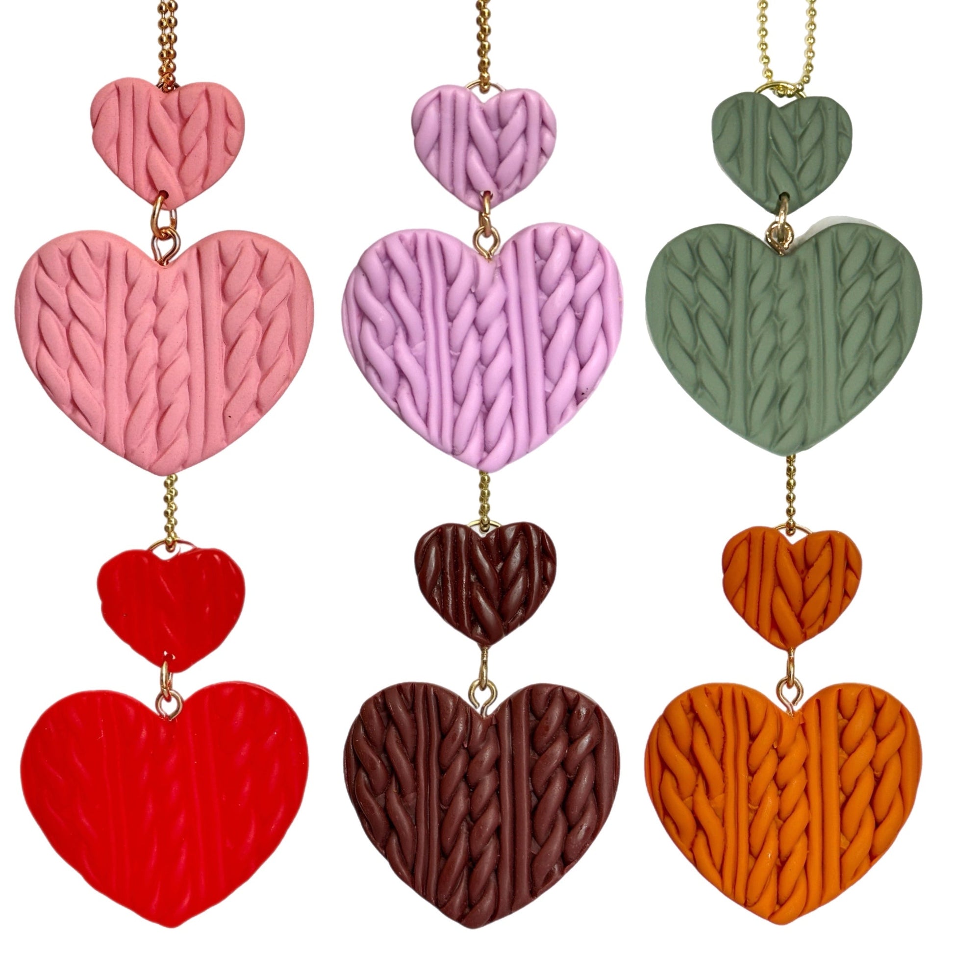 Sweater Hearts Charm - Tumbler Handle Charm - The Nifty Little Finds - Charm - The Nifty Little Finds