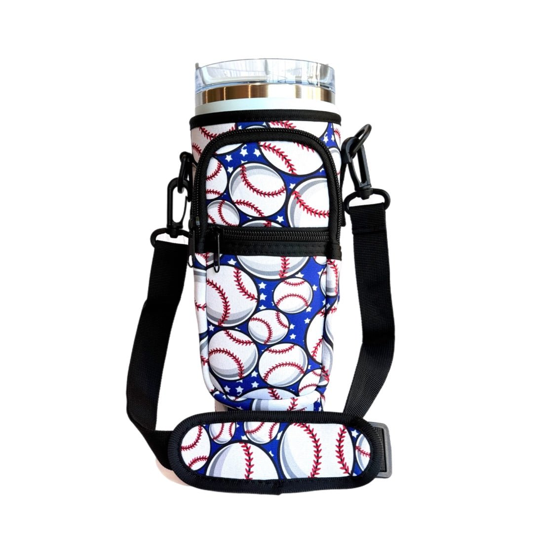 Protective Tumbler Sleeve with Sling-Neoprene - The Nifty Little Finds - The Nifty Little Finds