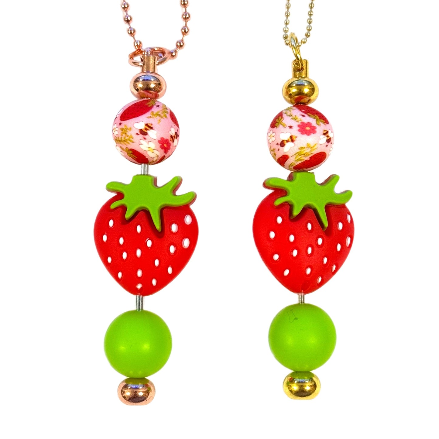 Strawberry Bar Charm - Tumbler Handle Charm - The Nifty Little Finds - Charm - The Nifty Little Finds