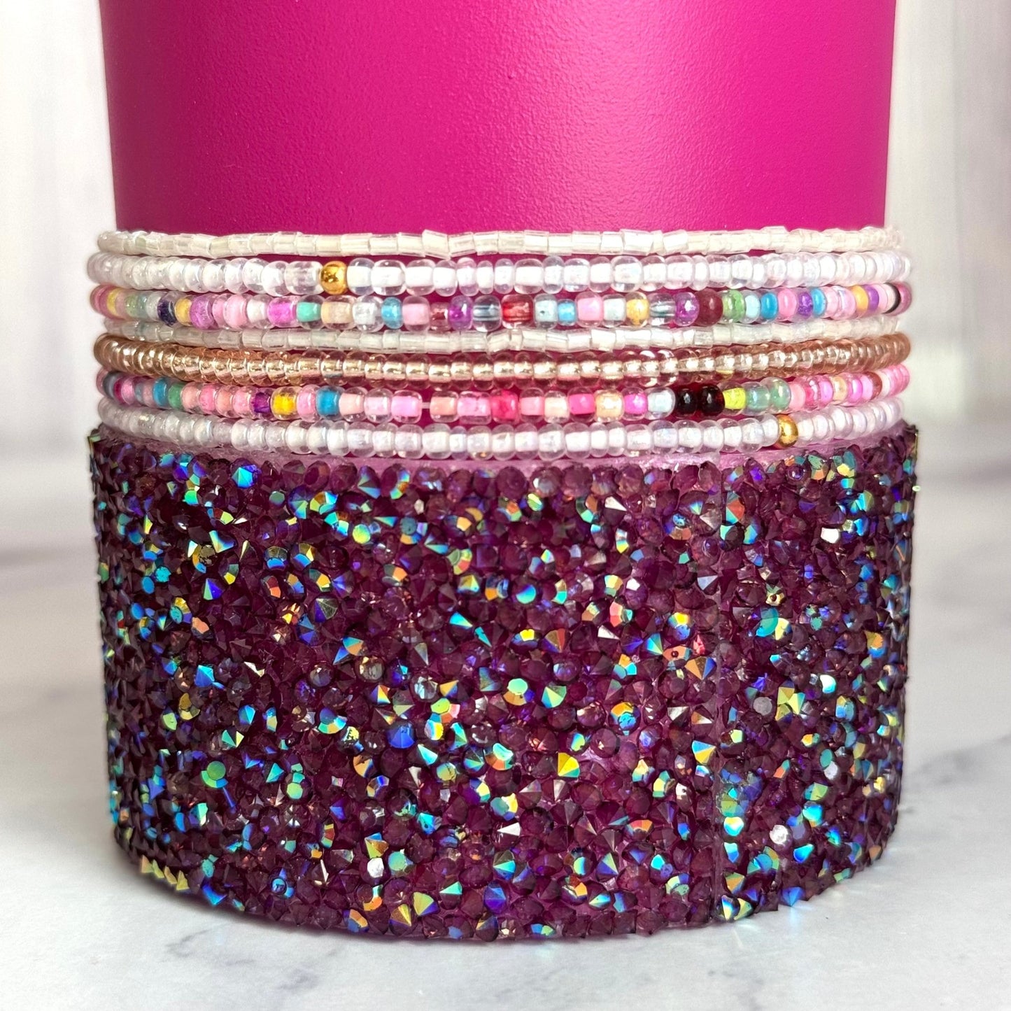 Berry Pop Tumbler Bracelet Stack -fits 30-40oz - The Nifty Little Finds - Bracelet - The Nifty Little Finds