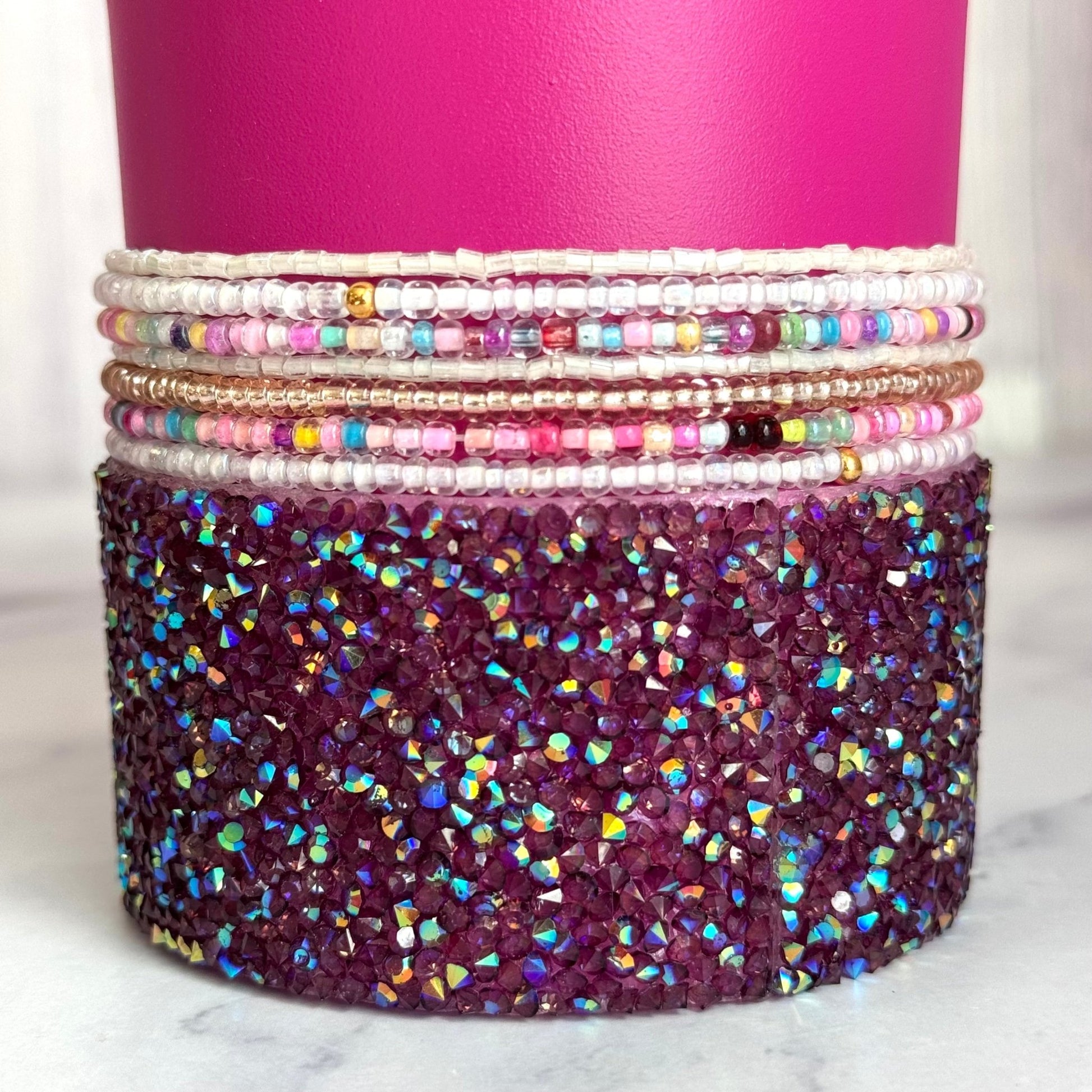 Berry Pop Tumbler Bracelet Stack -fits 30-40oz - The Nifty Little Finds - Bracelet - The Nifty Little Finds