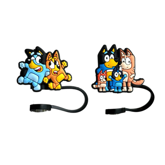 BLUE DOG Straw Toppers - The Nifty Little Finds - The Nifty Little Finds