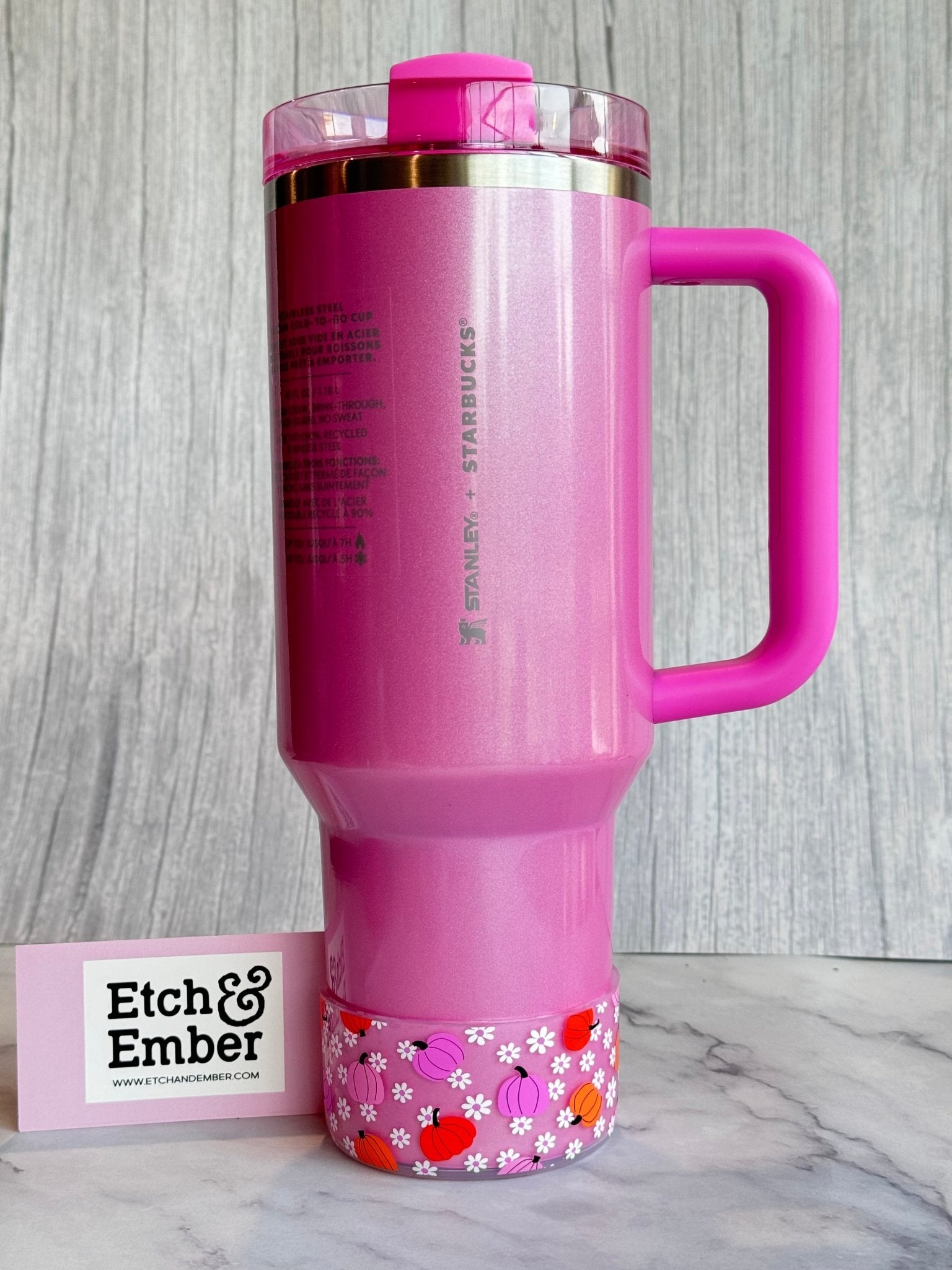 Floral Pink Pumpkins Boot - The Nifty Little Finds - Boot - The Nifty Little Finds