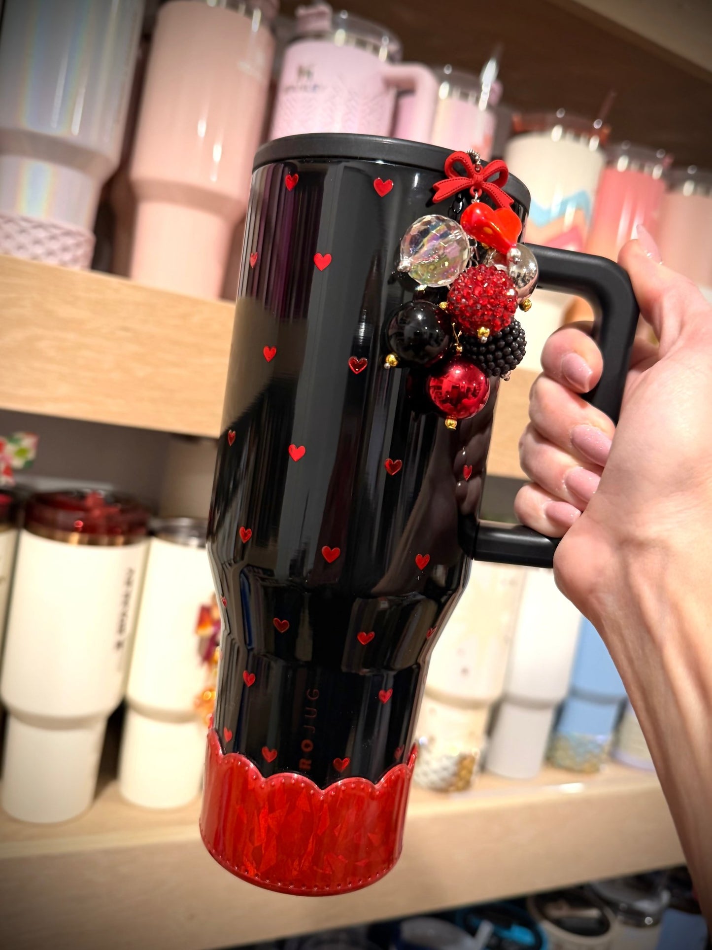 Queen of Hearts Bauble Charm - Tumbler Handle Charm - The Nifty Little Finds - Bauble - The Nifty Little Finds