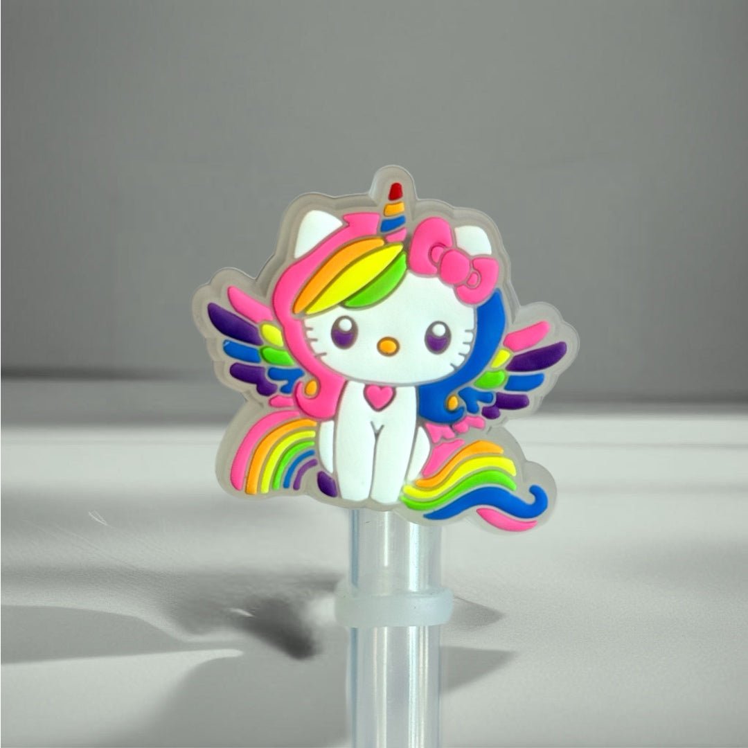 LED Light Up Unicorn Straw Topper - The Nifty Little Finds - Deluxe Straw Topper - The Nifty Little Finds
