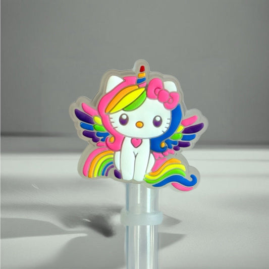 LED Light Up Unicorn Straw Topper - The Nifty Little Finds - Deluxe Straw Topper - The Nifty Little Finds