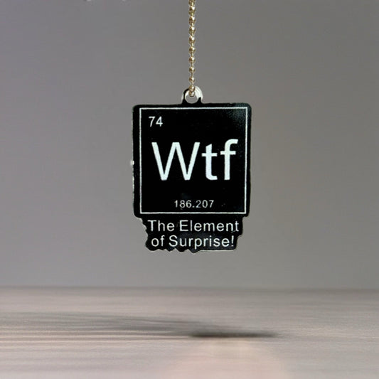 WTF Funny Charm - Tumbler Handle Charm - The Nifty Little Finds - Charm - The Nifty Little Finds