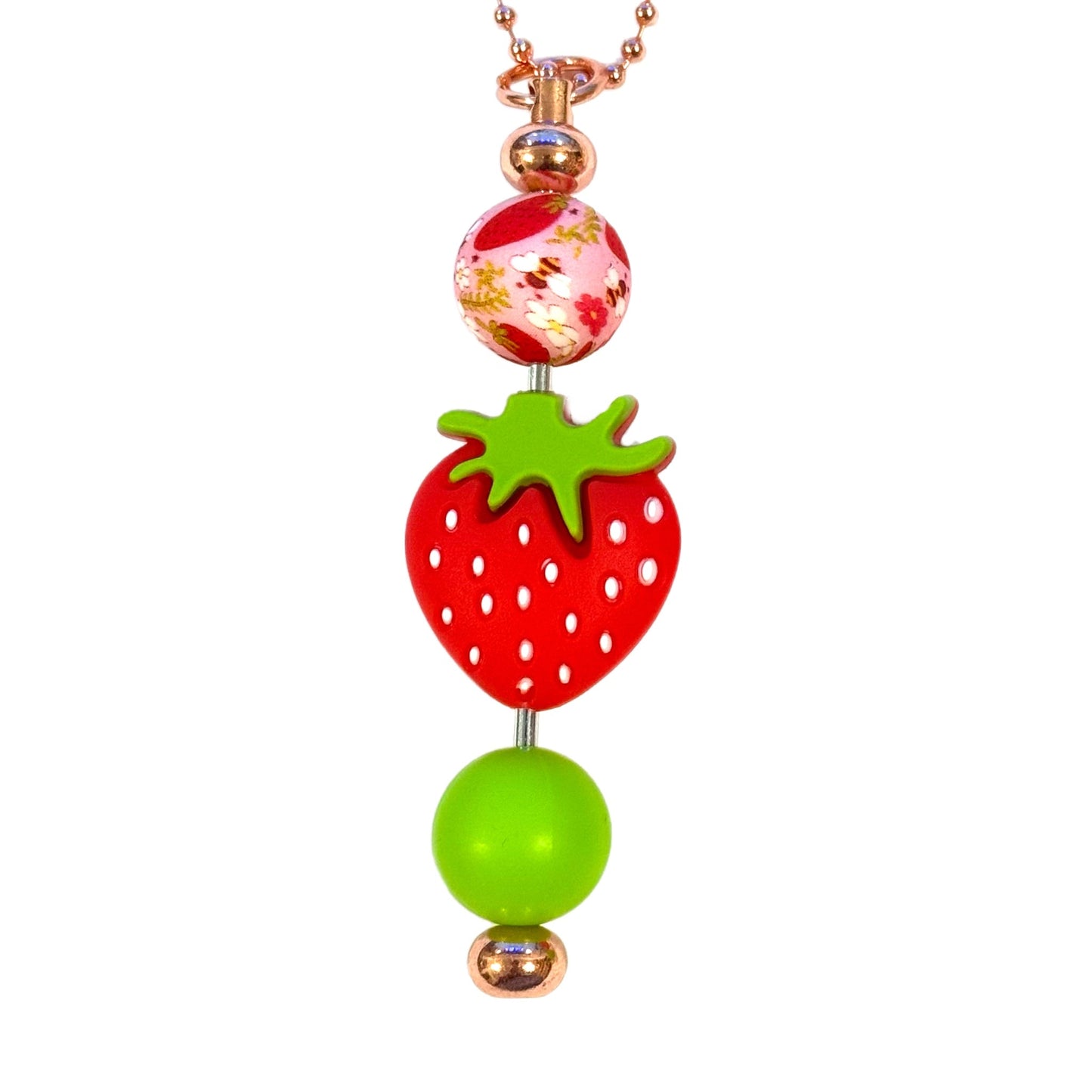 Strawberry Bar Charm - Tumbler Handle Charm - The Nifty Little Finds - Charm - The Nifty Little Finds