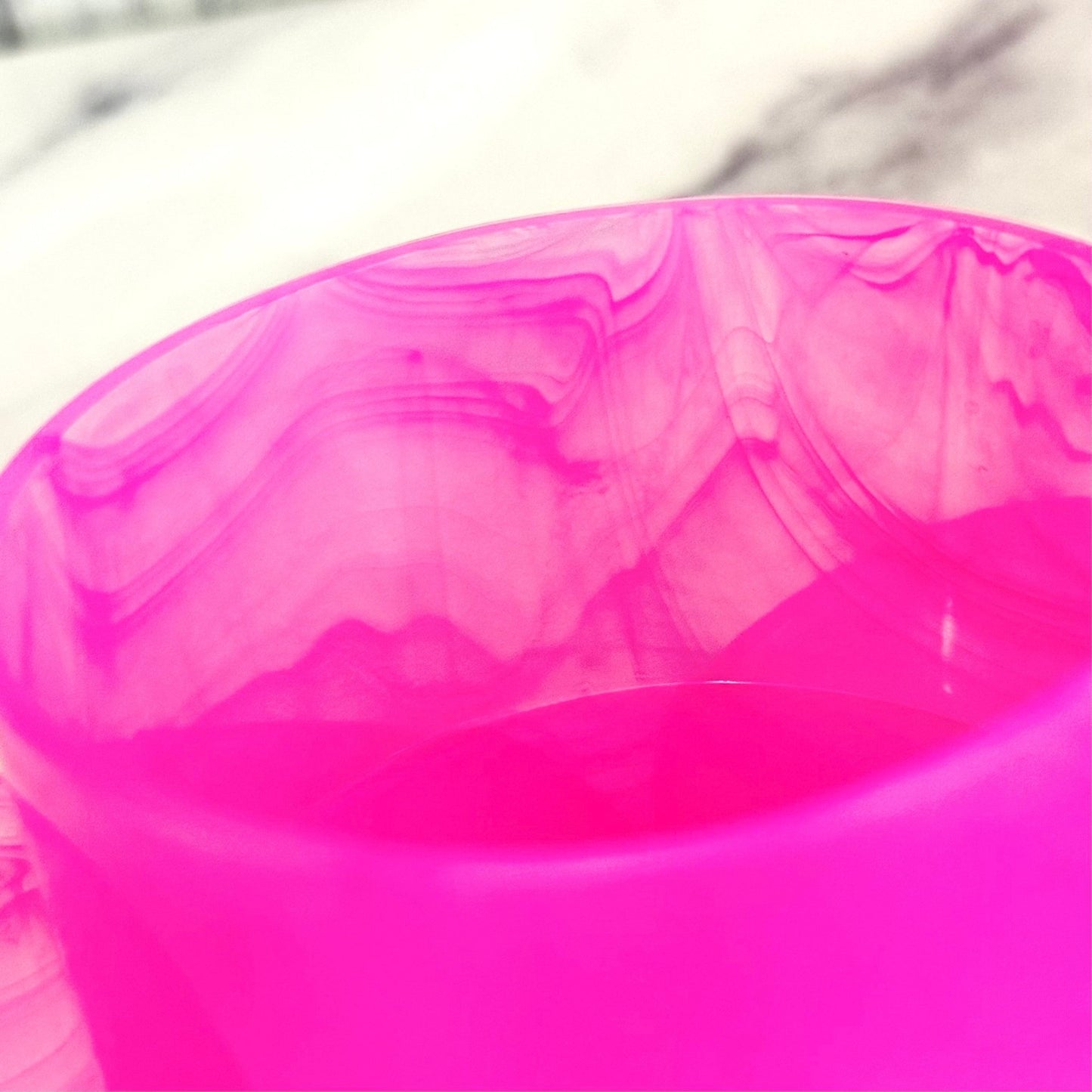 Clear Marble Tinted Hot Pink Boot - The Nifty Little Finds - Boot - The Nifty Little Finds