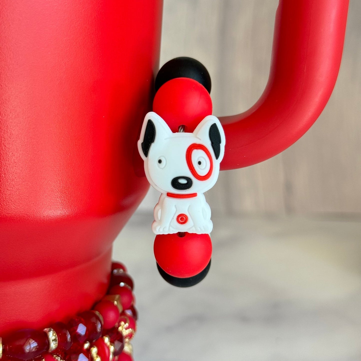 Cute Pup Sips ‘n Trips Handle Bracelet - Tumbler Handle Charm - The Nifty Little Finds - Charm - The Nifty Little Finds