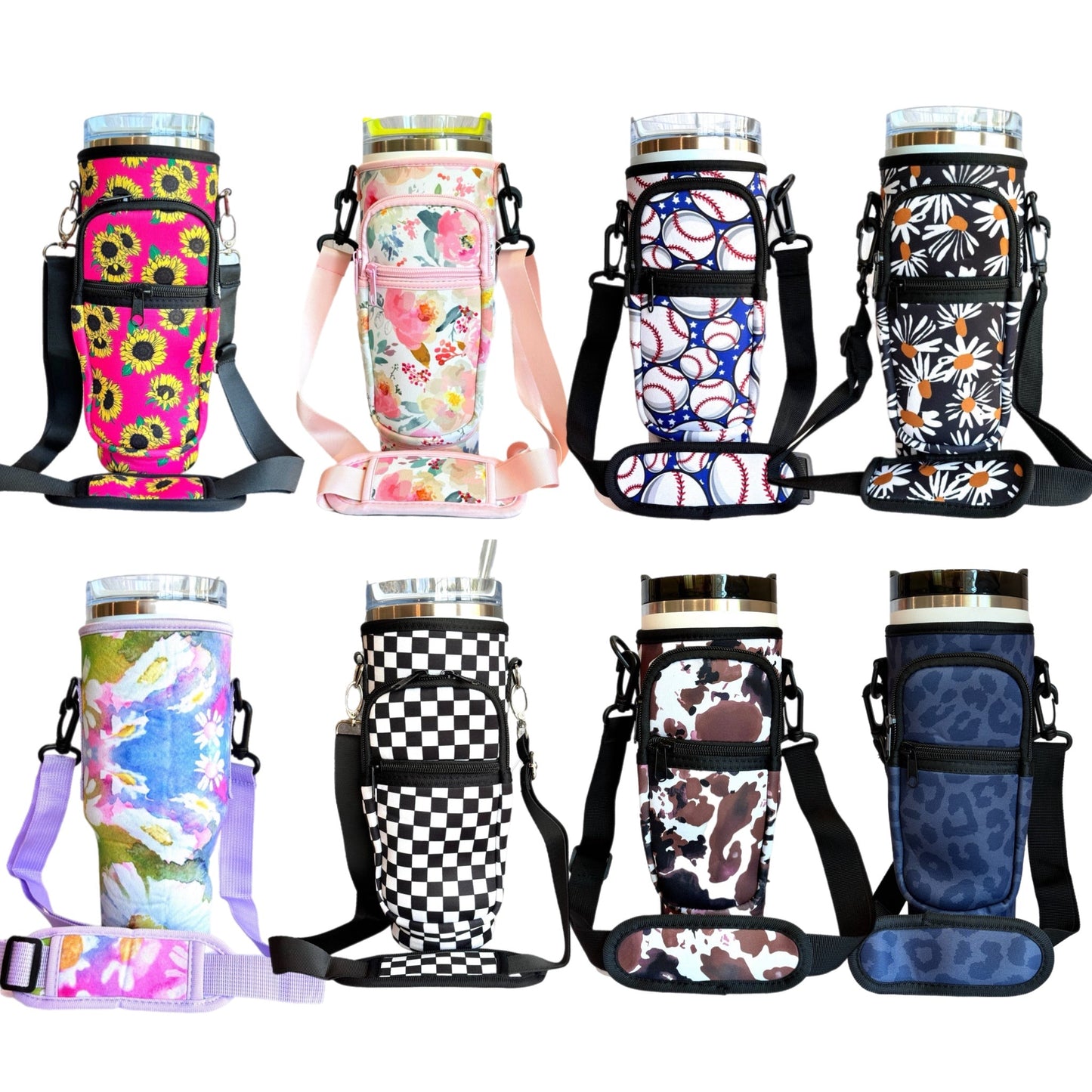 Protective Tumbler Sleeve with Sling-Neoprene - The Nifty Little Finds - The Nifty Little Finds