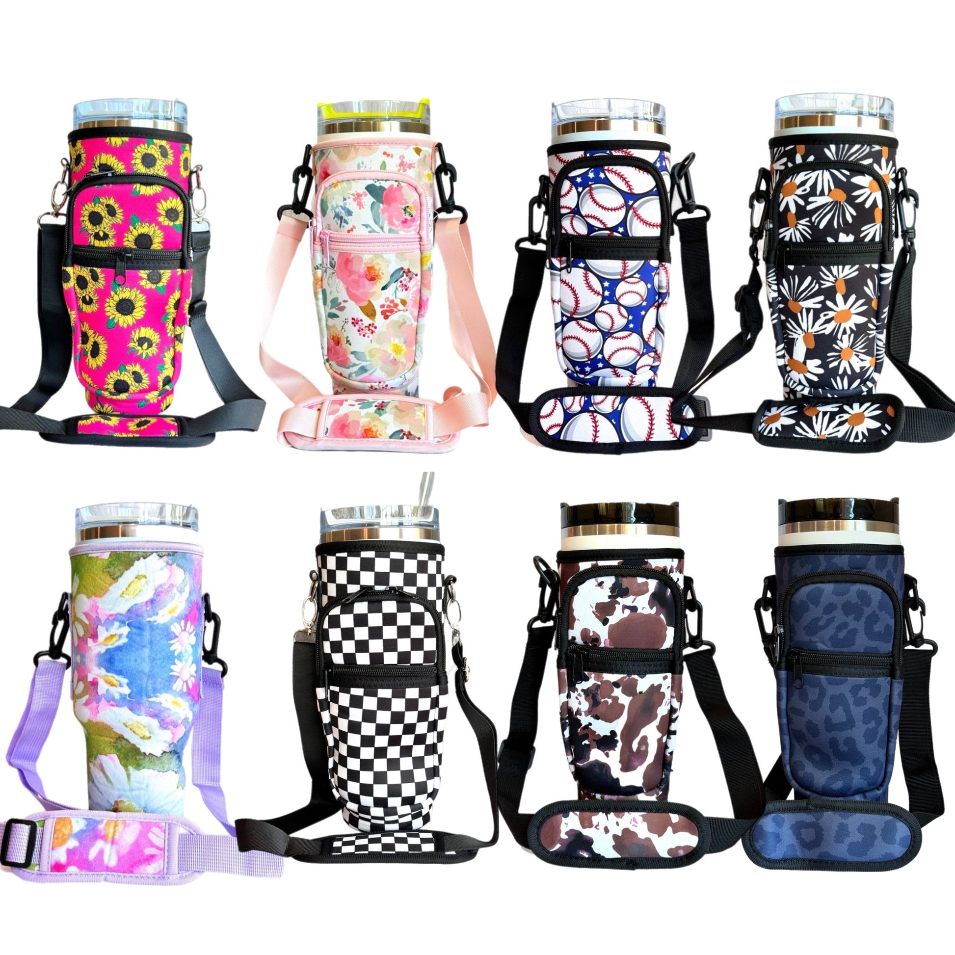 Protective Tumbler Sleeve with Sling-Neoprene - The Nifty Little Finds - The Nifty Little Finds