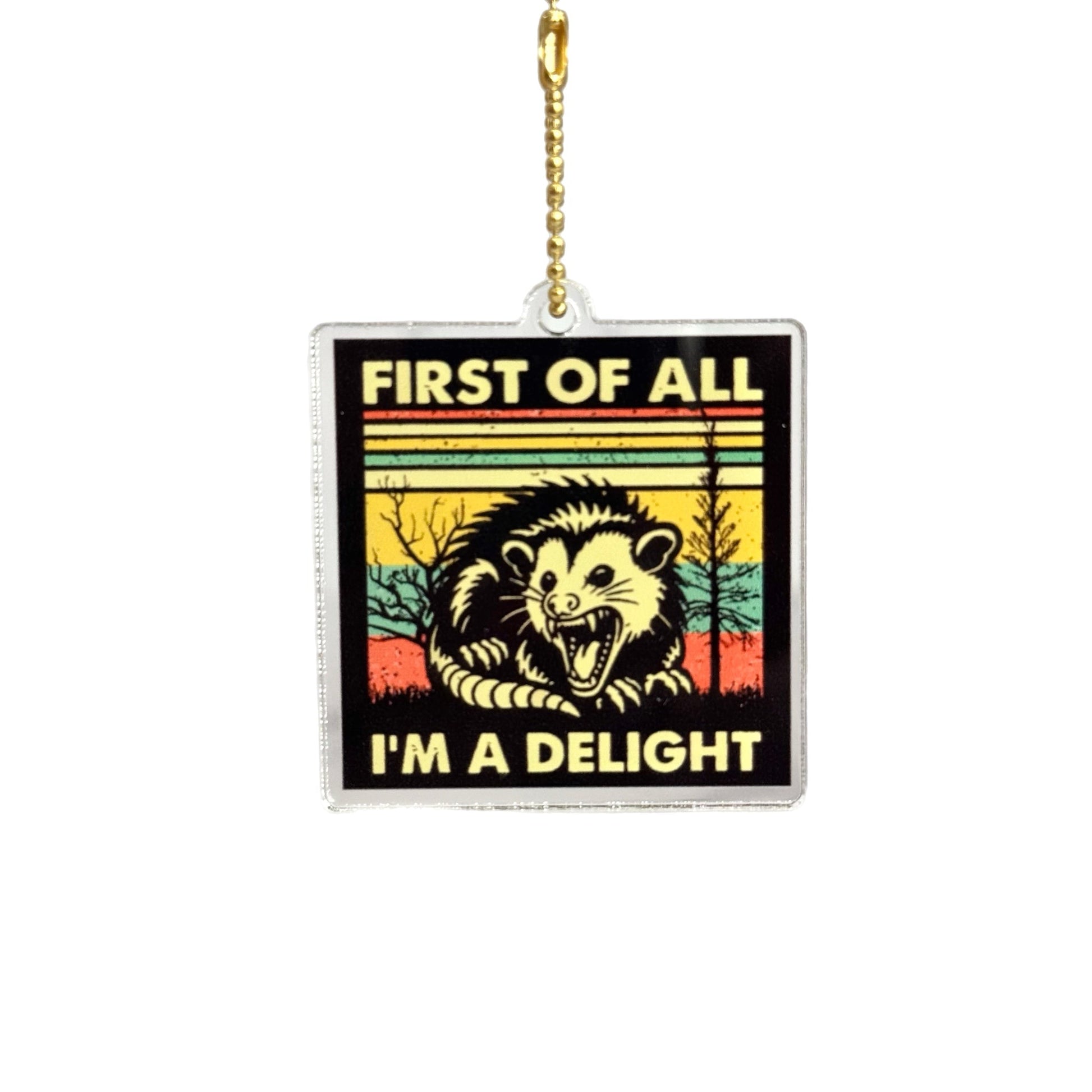Opossum Charm Delight- Tumbler Handle Charm - The Nifty Little Finds - Charm - The Nifty Little Finds