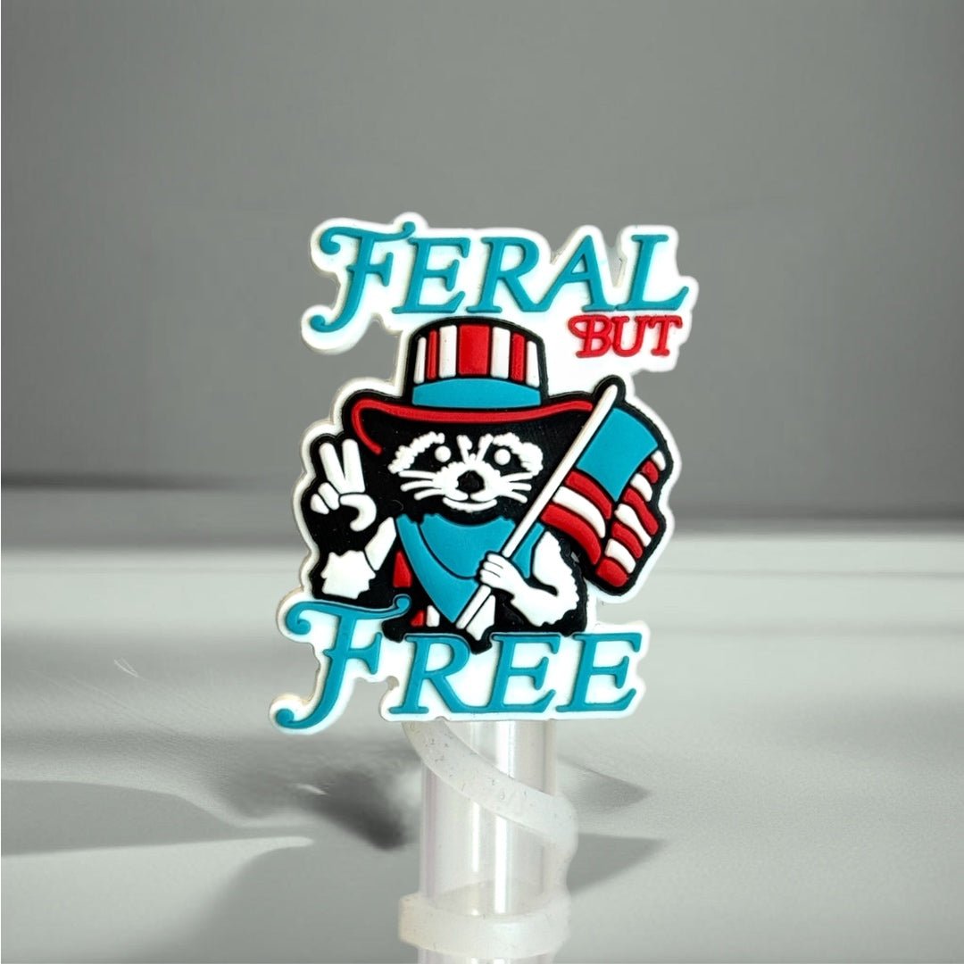 Feral But Free Straw Topper - The Nifty Little Finds - The Nifty Little Finds