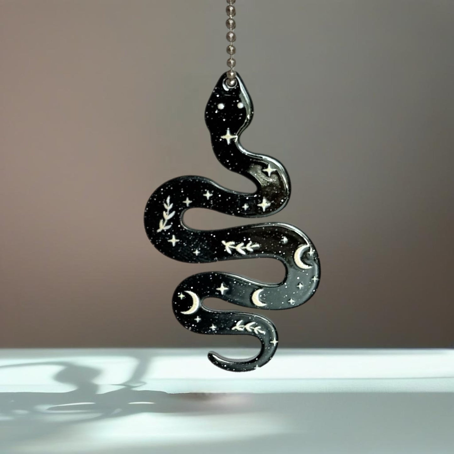 Black Snake Charm - Tumbler Handle Charm - The Nifty Little Finds - Charm - The Nifty Little Finds
