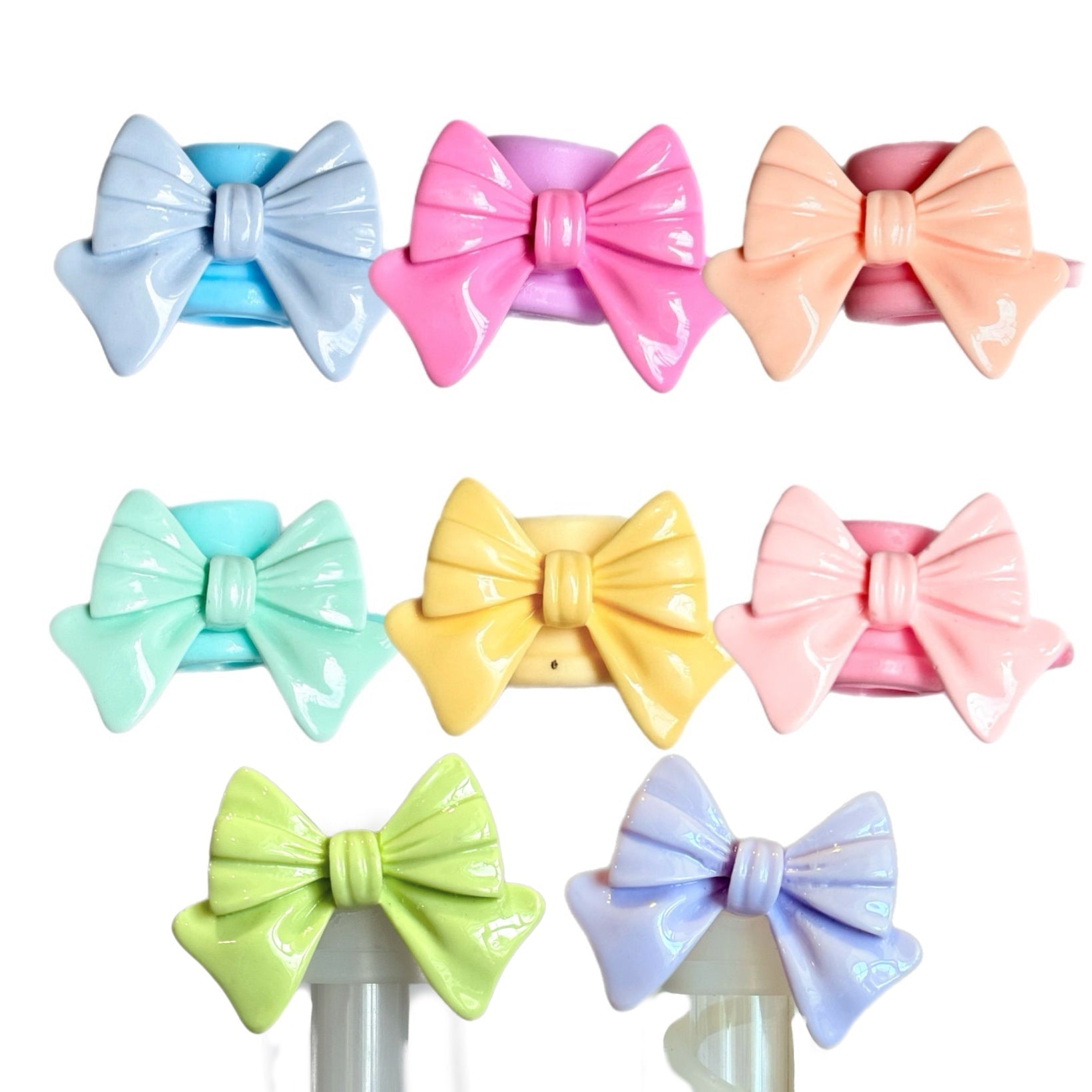 Girly Bow Straw Topper - The Nifty Little Finds - The Nifty Little Finds
