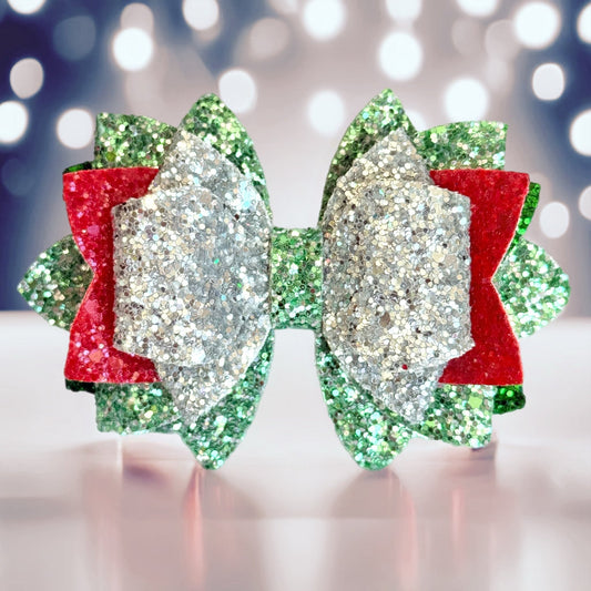 Christmas Eve Glitter Tumbler Bow - The Nifty Little Finds - Bow - The Nifty Little Finds
