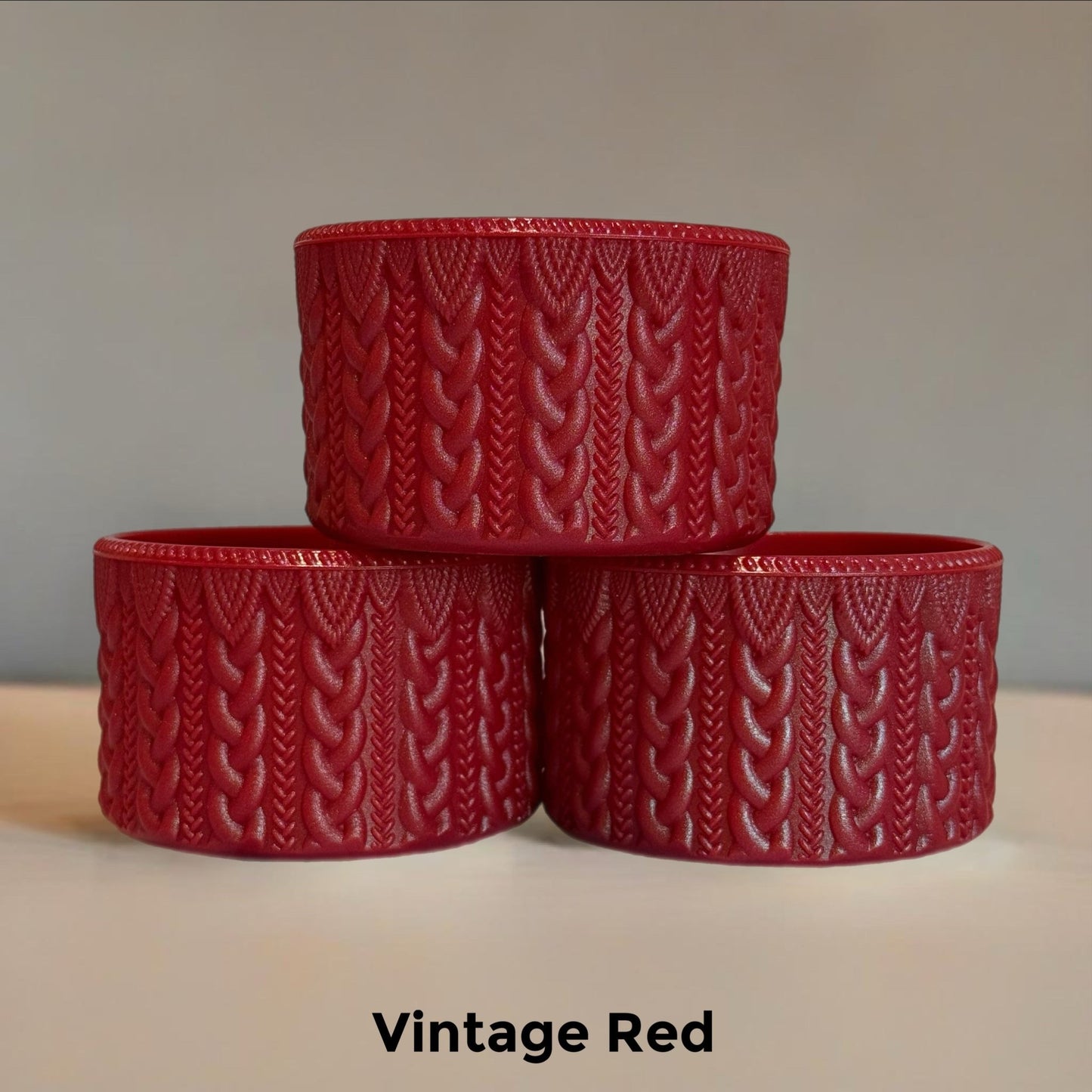 Vintage Red Macrame Boot - fits 20-40oz - The Nifty Little Finds - Boot - The Nifty Little Finds