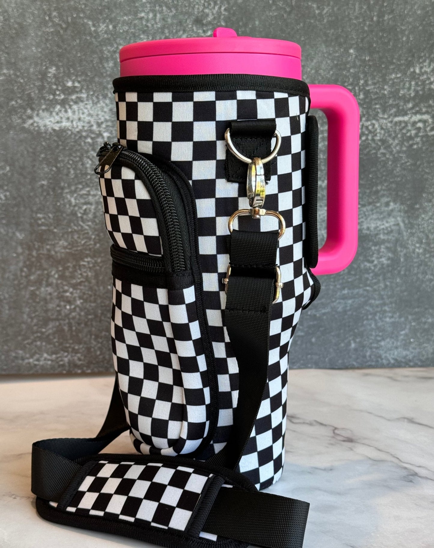 Protective Tumbler Sleeve with Sling-Neoprene - The Nifty Little Finds - The Nifty Little Finds