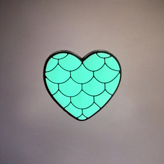 Mermaid Heart Silicone Tumbler Magnet - The Nifty Little Finds - The Nifty Little Finds