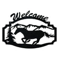 Running Horse Welcome Sign
