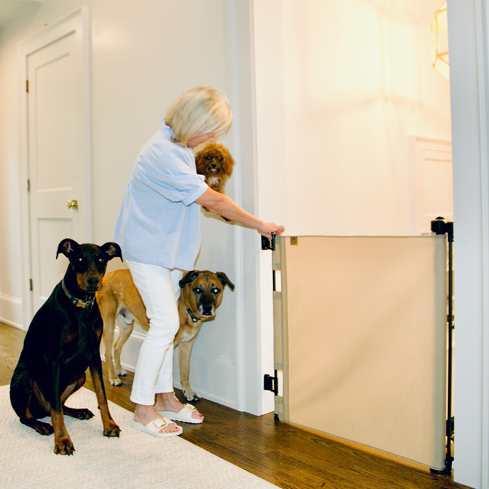 Oil Waxed Canvas Pet Safety Gate