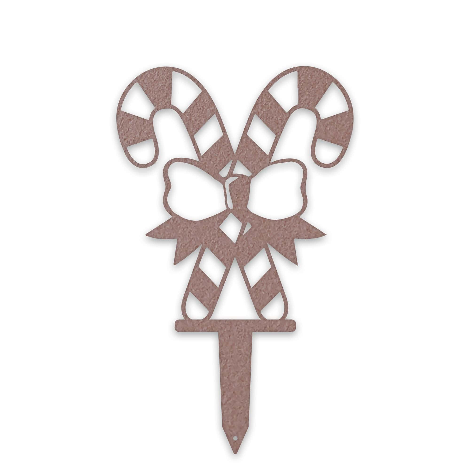 Double Candy Cane Stakes | Set of 3