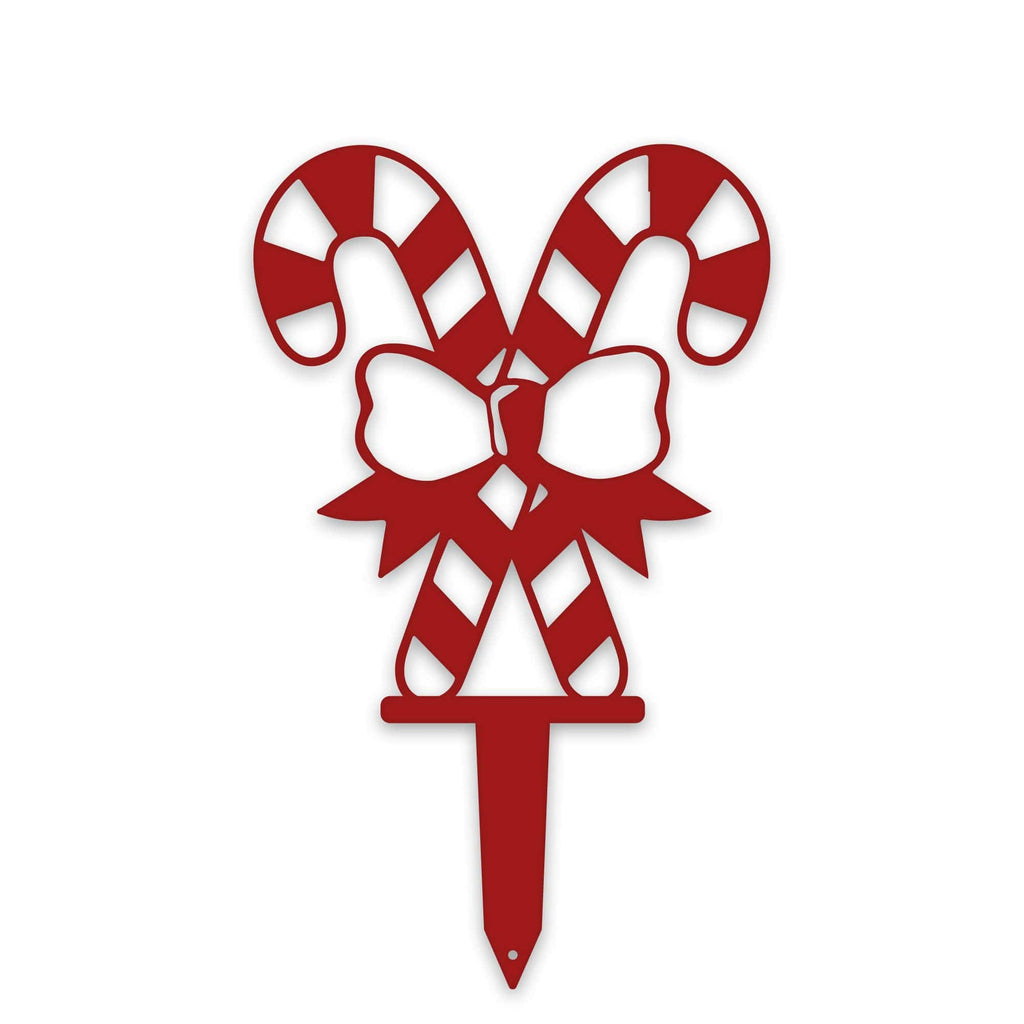 Double Candy Cane Stakes | Set of 3