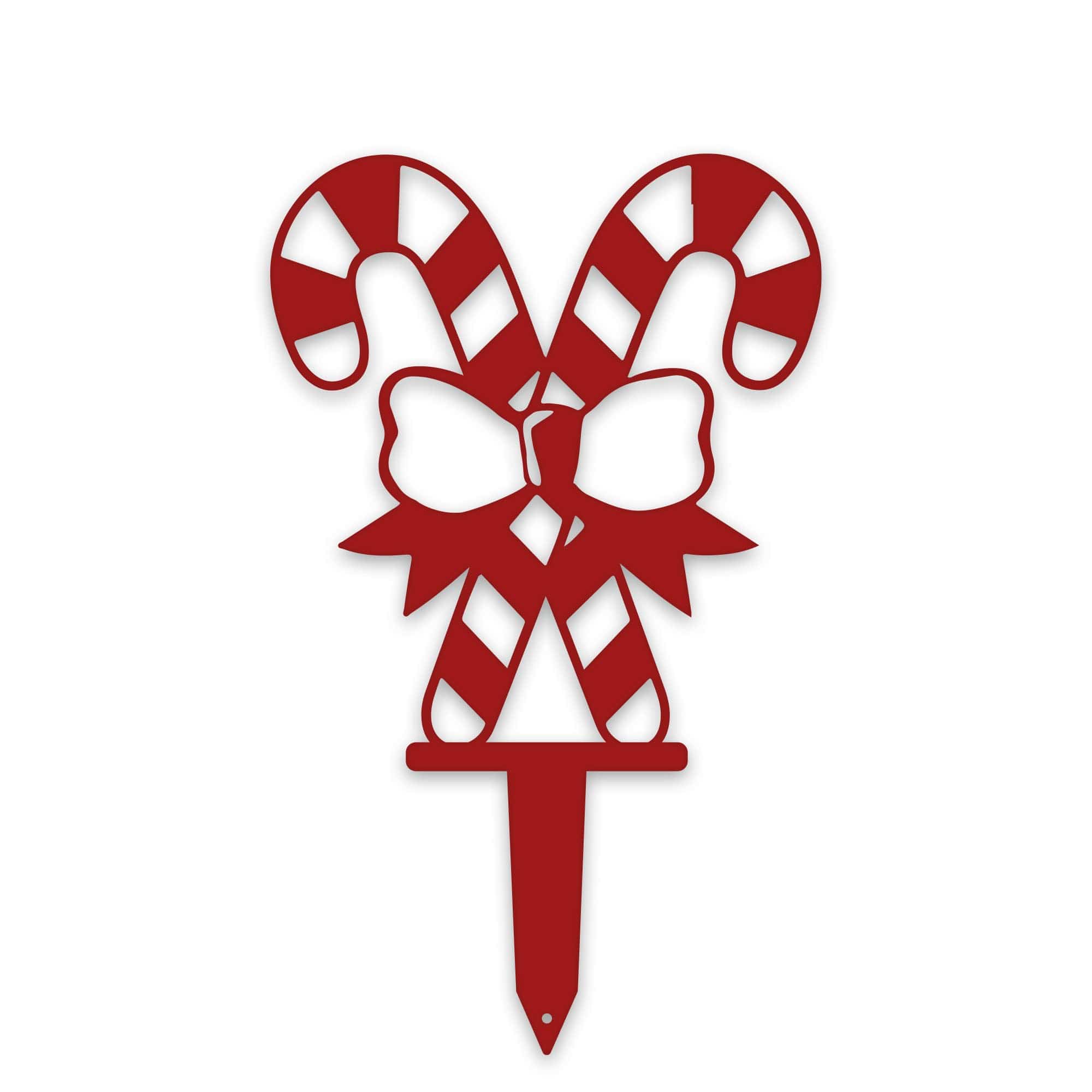 Double Candy Cane Stakes | Set of 3