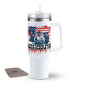 Western Bred, Freedom Fed - Insulated Western Tumbler w/ Handle