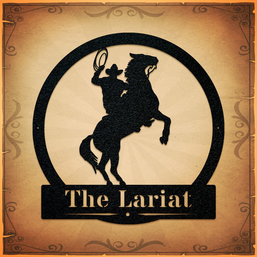 Western Cowboy Lasso Monogram