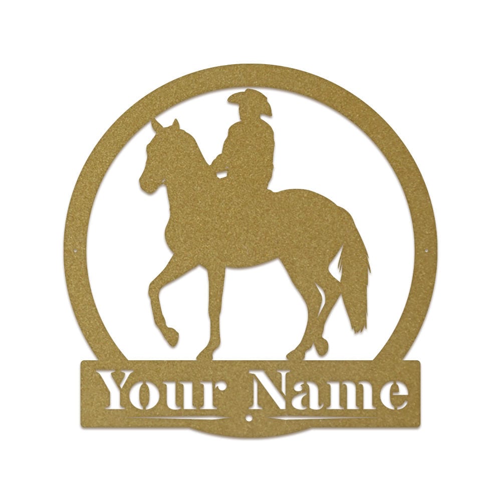 Western Cowboy on Horseback Monogram