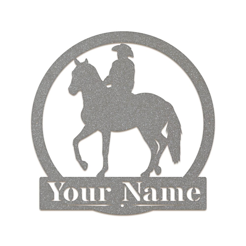 Western Cowboy on Horseback Monogram