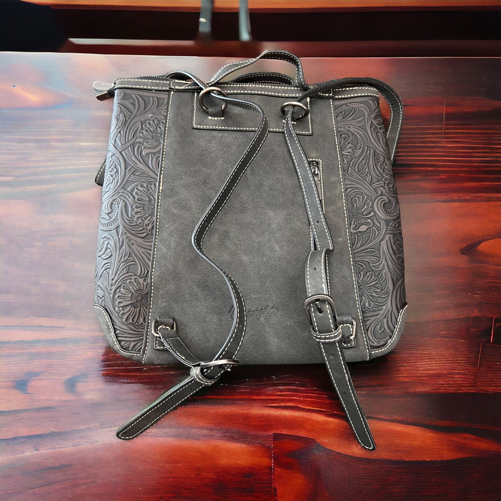 Wrangler Western Hair-on-Hide Backpack — with Laptop/Tablet Sleeve