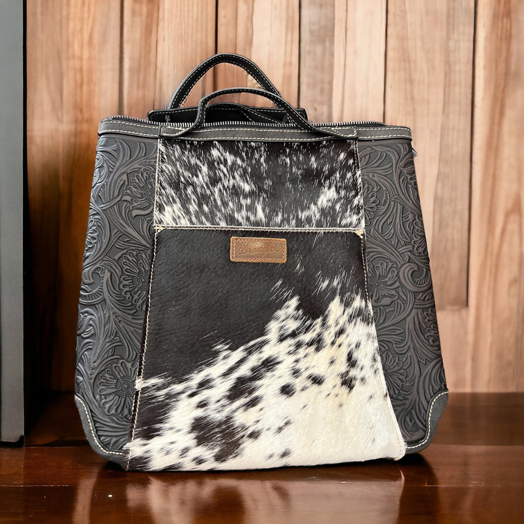 Wrangler Western Hair-on-Hide Backpack — with Laptop/Tablet Sleeve